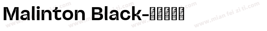 Malinton Black字体转换